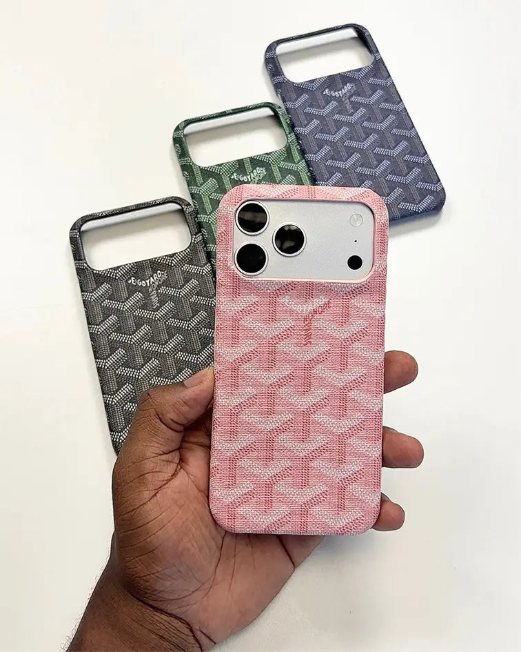 Goyard Leather-Feel Fabric Case