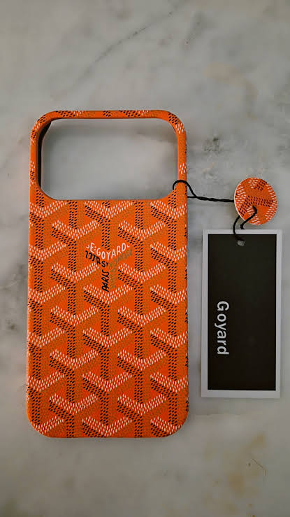 Goyard Leather-Feel Fabric Case