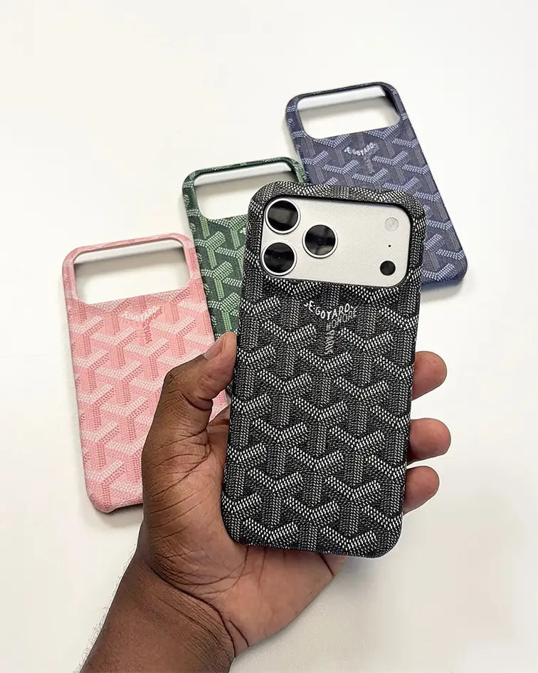 Goyard Leather-Feel Fabric Case