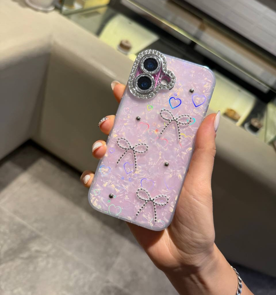 Premium Bow Mirror Phone Case for iPhone