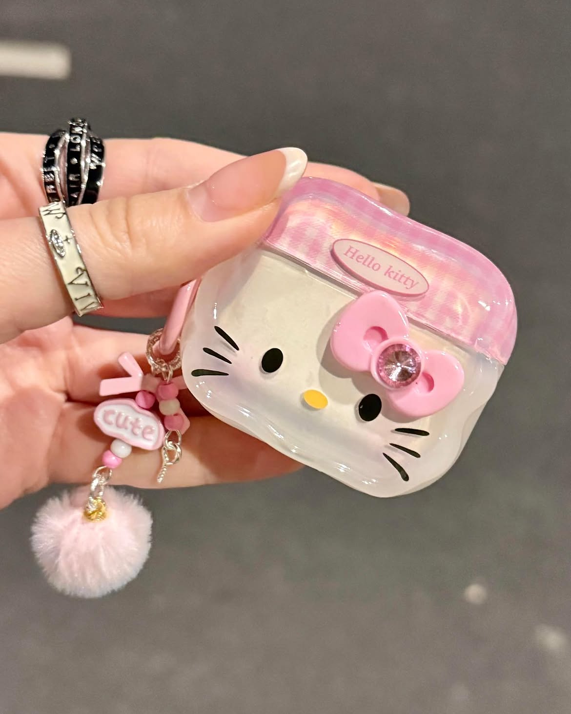 Cute Hello Kitty Airpods Pro/Pro2 Case