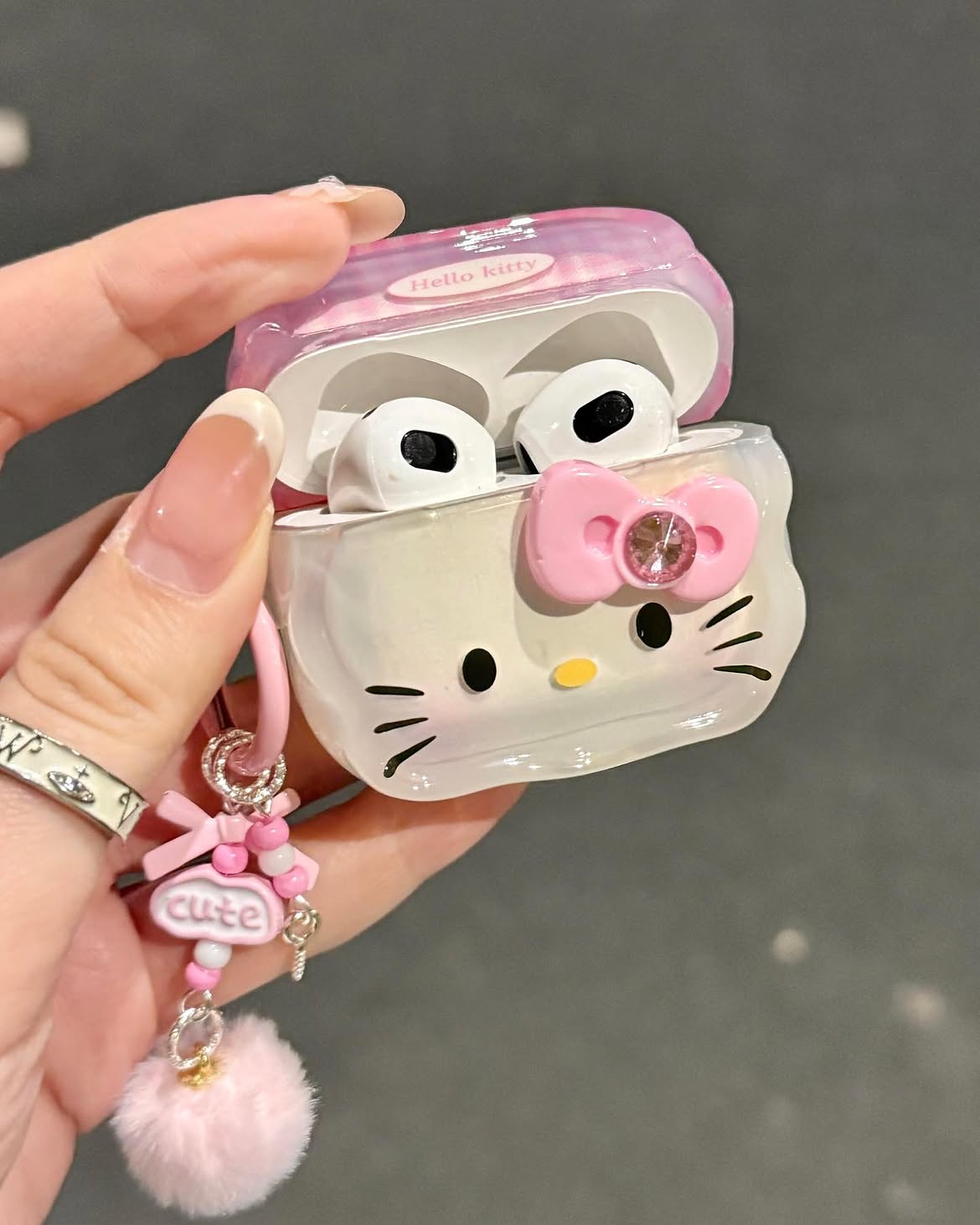 Cute Hello Kitty Airpods Pro/Pro2 Case
