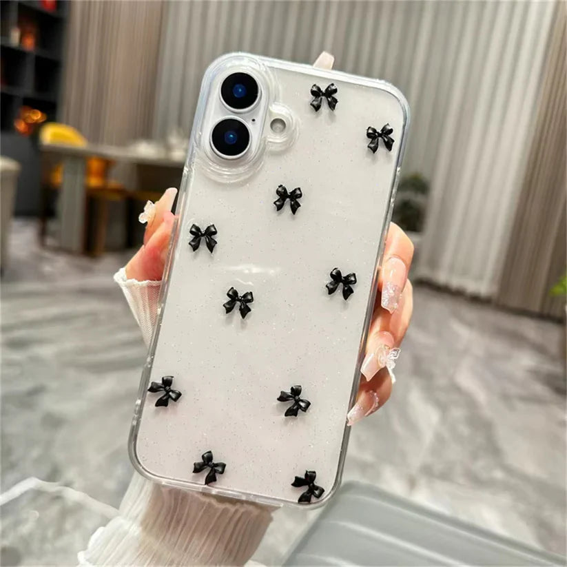 New Premium Bow 🎀 Glitter Case