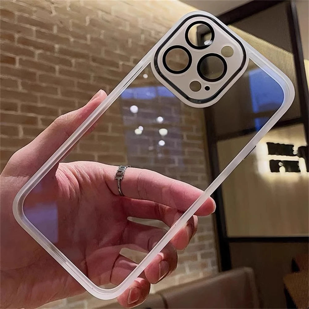 Premium Camera Lens Protection Silicone Case for iPhone