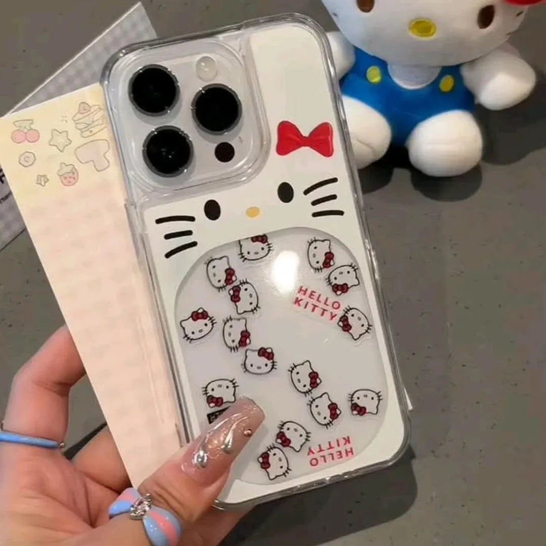 Hello Kitty Glitter waterfall Case Transparent Case