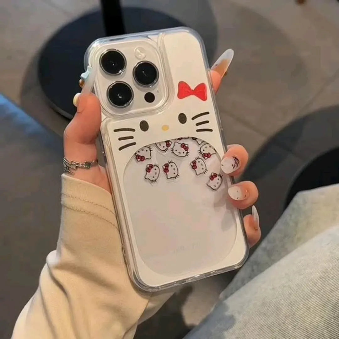 Hello Kitty Glitter waterfall Case Transparent Case