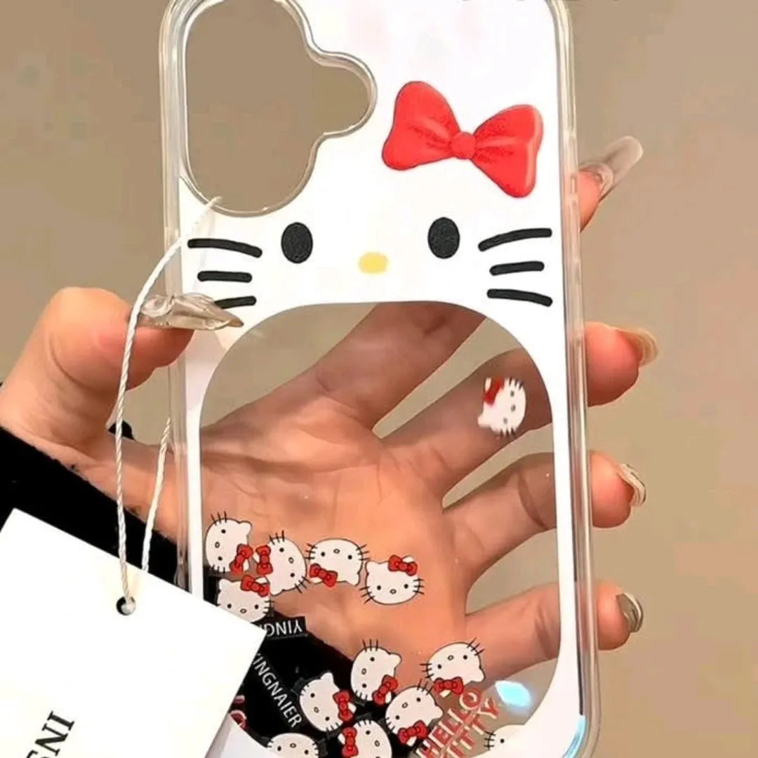 Hello Kitty Glitter waterfall Case Transparent Case