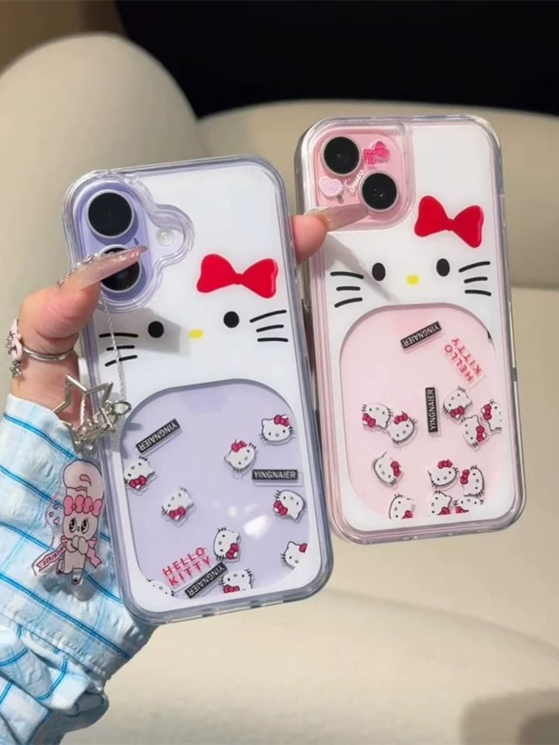 Hello Kitty Glitter waterfall Case Transparent Case