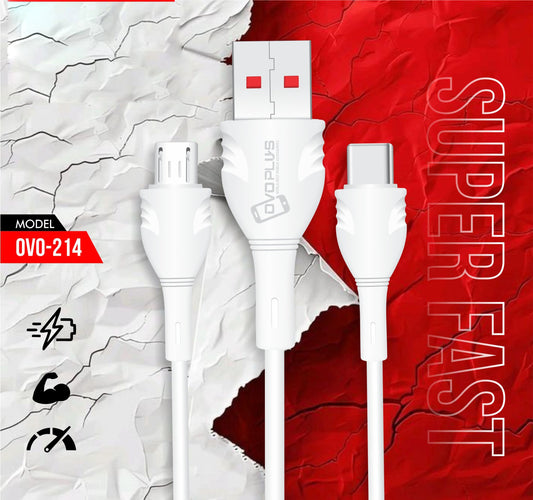 OVO Original Fast Charging Cable for Andoid / iPhone / Type-C