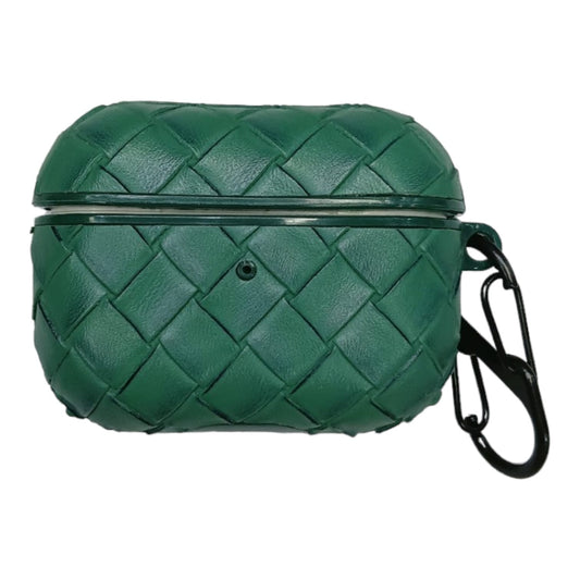 Wooven Leather Texture Airpods pro / pro 2 case (GREEN)