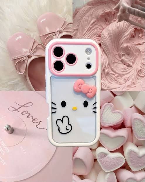 Cute Hello Kitty 3D Pink Bow Lens Protection case