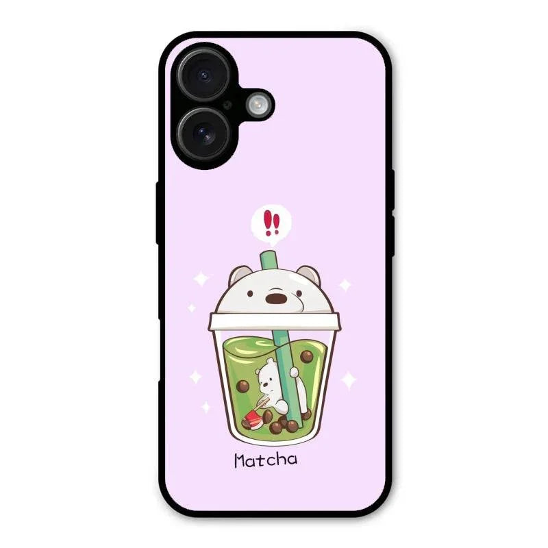 Boba Bear Milk Tea Customise 2D Plated Case